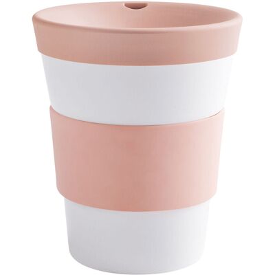 Kahla Becher + Trinkdeckel + Banderole cupit; 420 ml, 11.4 cm (H); rosé; rund Kahla Becher + Trinkdeckel + Banderole cupit; 420 ml, 11.4 cm (H); rosé; rund