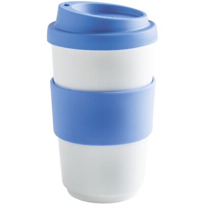 Kahla Becher + Trinkdeckel + Banderole fillit; 400 ml, 8x13 cm (ØxH); hellblau; rund Kahla Becher + Trinkdeckel + Banderole fillit; 400 ml, 8x13 cm (ØxH); hellblau; rund