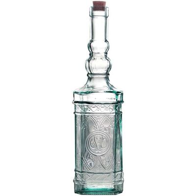 Vidrios Glasflasche mit Korken 'Miguelete' 0,7 l aus Recyclingglas; 0.7 ml, 8x30 cm (ØxH); transparent Vidrios Glasflasche mit Korken 'Miguelete' 0,7 l aus Recyclingglas; 0.7 ml, 8x30 cm (ØxH); transparent