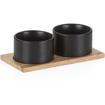 kela Schalen-Set Gunten Porzellan schwarz 3tlg 23,5x12,0x7,5cm 10,0cmØ; 23.5x12x10x7.5 cm (LxBxØxH); schwarz; rund kela Schalen-Set Gunten Porzellan schwarz 3tlg 23,5x12,0x7,5cm 10,0cmØ; 23.5x12x10x7.5 cm (LxBxØxH); schwarz; rund