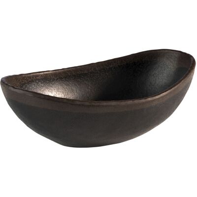 APS Marone Schale - Melamin, 16,5x10cm, schwarz-braun APS Marone Schale - Melamin, 16,5x10cm, schwarz-braun