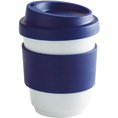 Kahla Becher + Trinkdeckel + Banderole fillit; 270 ml, 8x9.5 cm (ØxH); dunkelblau; rund Kahla Becher + Trinkdeckel + Banderole fillit; 270 ml, 8x9.5 cm (ØxH); dunkelblau; rund