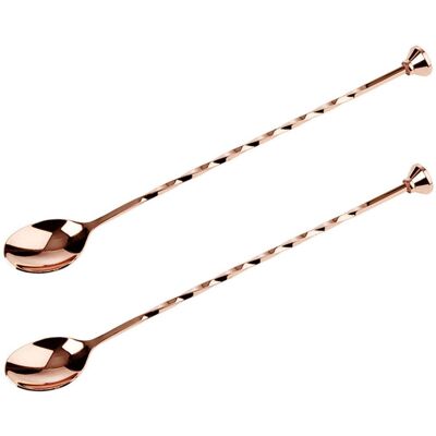 Buddy’s Bar Barlöffel, 2er-Set; 28x3x2 cm (LxBxH); kupfer; 2 Stück / Pack Buddy’s Bar Barlöffel, 2er-Set; 28x3x2 cm (LxBxH); kupfer; 2 Stück / Pack
