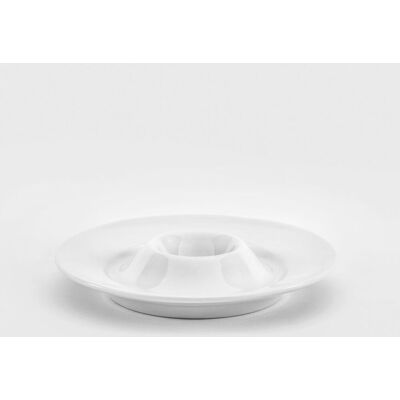 van Well Eierbecher mit Ablage Trend, van Well; 13x3 cm (ØxH); weiß; rund; 6 Stück / Pack van Well Eierbecher mit Ablage Trend, van Well; 13x3 cm (ØxH); weiß; rund; 6 Stück / Pack