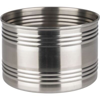 APS Schale SNACKCAN, Edelstahl mattiert; 800 ml, 12x12x12x8 cm (LxBxØxH); edelstahl; rund APS Schale SNACKCAN, Edelstahl mattiert; 800 ml, 12x12x12x8 cm (LxBxØxH); edelstahl; rund