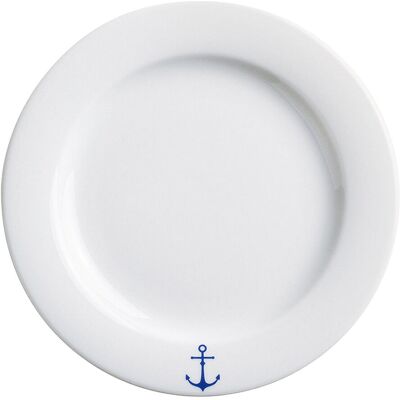 Kahla Brunch-Teller Ahoi Marie Anker; 22.6x2.5 cm (ØxH); blau; rund; 6 Stück / Pack Kahla Brunch-Teller Ahoi Marie Anker; 22.6x2.5 cm (ØxH); blau; rund; 6 Stück / Pack