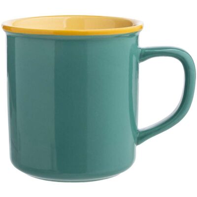 tranquillo Tasse 'GREEN CANDY'; 400 ml, 12.5x10.2 cm (BxH); grün/orange tranquillo Tasse 'GREEN CANDY'; 400 ml, 12.5x10.2 cm (BxH); grün/orange