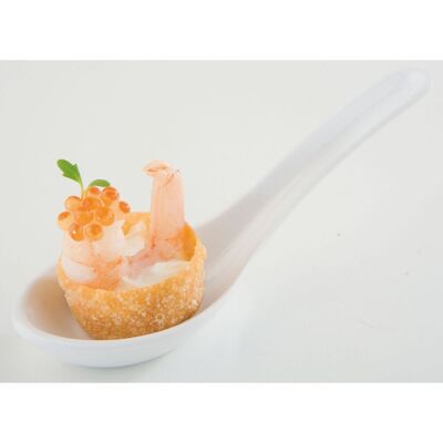 APS Fingerfoodlöffel HONG KONG, Melamin; 13.5 cm (L); weiß; 60 Stück / Pack APS Fingerfoodlöffel HONG KONG, Melamin; 13.5 cm (L); weiß; 60 Stück / Pack