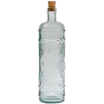 Vidrios Glasflasche mit Korken 'Anis' 1 l aus Recyclingglas; 1 ml, 9x29 cm (ØxH); transparent Vidrios Glasflasche mit Korken 'Anis' 1 l aus Recyclingglas; 1 ml, 9x29 cm (ØxH); transparent