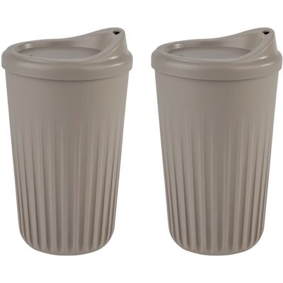 APS TO GO Trinkgefäß - 400ml - Mokka - Reisetasse APS TO GO Trinkgefäß - 400ml - Mokka - Reisetasse