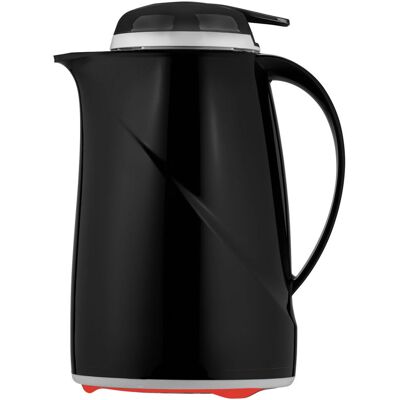 helios Isolierkanne Wave Push; 600 ml, 12.8x22.3 cm (ØxH); schwarz helios Isolierkanne Wave Push; 600 ml, 12.8x22.3 cm (ØxH); schwarz