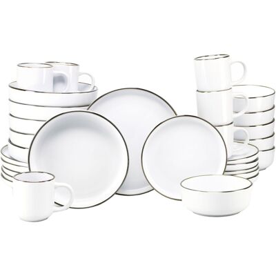 CreaTable Nordic Festive - Kombiservice 30-tlg; weiß CreaTable Nordic Festive - Kombiservice 30-tlg; weiß