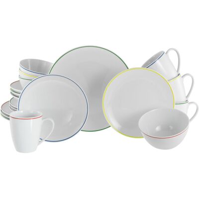CreaTable Luna Color Line - Kombiservice 20-tlg; weiß CreaTable Luna Color Line - Kombiservice 20-tlg; weiß