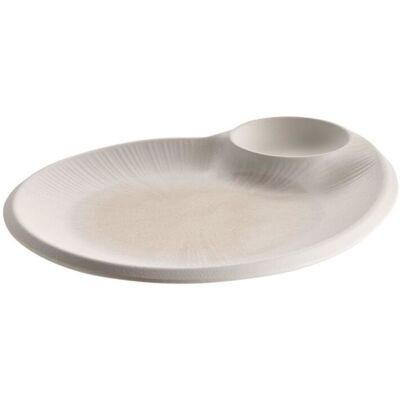 APS Teller -BLUSH- , 30 x 25 cm, H: 2,5 cm , Melamin, weiß / beige , mit integriertem , Dipschälchen / , Vertiefung Ø 9 cm , 0,06 Liter ,; 60 ml, 30x25x2.5 cm (LxBxH); beige/weiß/altweiß; organisch APS Teller -BLUSH- , 30 x 25 cm, H: 2,5 cm , Melamin, weiß / beige , mit integriertem , Dipschälchen / , Vertiefung Ø 9 cm , 0,06 Liter ,; 60 ml, 30x25x2.5 cm (LxBxH); beige/weiß/altweiß; organisch