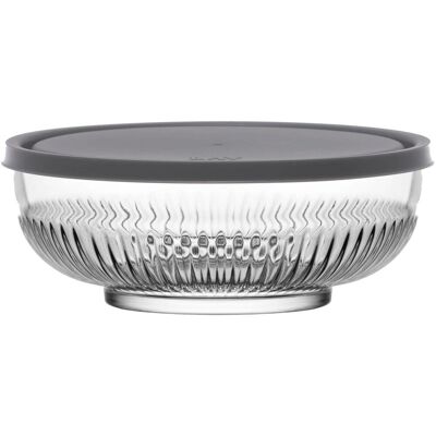 van Well Schale Tokyo mit Deckel; 1500 ml, 20x20x20x7.5 cm (LxBxØxH); transparent; rund; 6 Stück / Pack van Well Schale Tokyo mit Deckel; 1500 ml, 20x20x20x7.5 cm (LxBxØxH); transparent; rund; 6 Stück / Pack