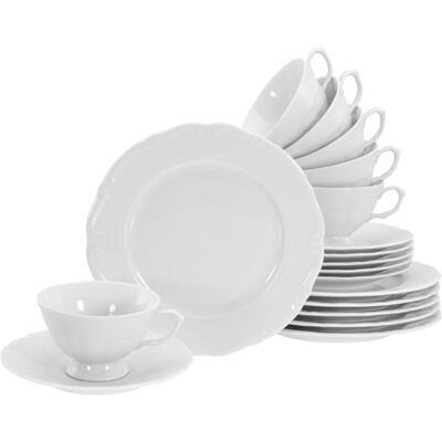 CreaTable Maria Theresia - Kaffeeservice 18-tlg; weiß CreaTable Maria Theresia - Kaffeeservice 18-tlg; weiß