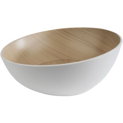 APS Schale FRIDA, Melamin, rund; 1600 ml, 25x25x25x11 cm (LxBxØxH); beige/weiß; rund APS Schale FRIDA, Melamin, rund; 1600 ml, 25x25x25x11 cm (LxBxØxH); beige/weiß; rund