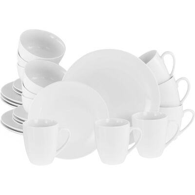 CreaTable Luna Weiss - Kombiservice 24-tlg; weiß CreaTable Luna Weiss - Kombiservice 24-tlg; weiß