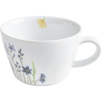 Kahla Cappuccino-Obertasse Wildblume; 270 ml, 9.9x6.7 cm (ØxH); weiß/blau/grün; rund; 6 Stück / Pack Kahla Cappuccino-Obertasse Wildblume; 270 ml, 9.9x6.7 cm (ØxH); weiß/blau/grün; rund; 6 Stück / Pack
