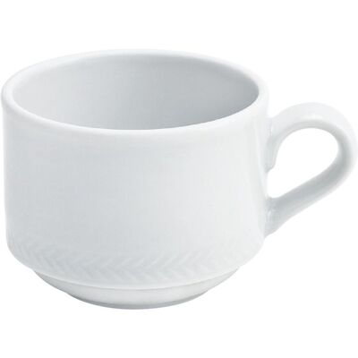 Kahla Espresso-Obertasse Matinee stapelbar; 110 ml, 6.7x4.9 cm (ØxH); weiß; rund; 6 Stück / Pack Kahla Espresso-Obertasse Matinee stapelbar; 110 ml, 6.7x4.9 cm (ØxH); weiß; rund; 6 Stück / Pack