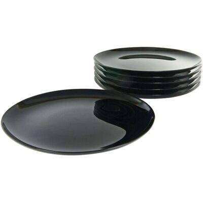 CreaTable Italien Party black - Pizzateller 33 cm 6-tlg; 33x2.5 cm (ØxH); schwarz; rund; 6 Stück / Pack CreaTable Italien Party black - Pizzateller 33 cm 6-tlg; 33x2.5 cm (ØxH); schwarz; rund; 6 Stück / Pack
