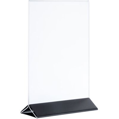 APS Kartenhalter, 2-teilig Edelstahl, Acryl; 15x7x23 cm (LxBxH); transparent/schwarz APS Kartenhalter, 2-teilig Edelstahl, Acryl; 15x7x23 cm (LxBxH); transparent/schwarz
