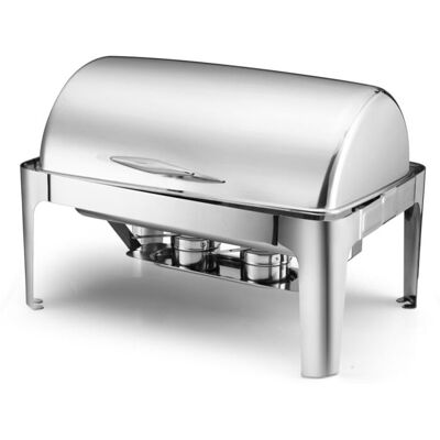 Stalgast Roll Top Chafing Dish GN 1/1; 11.2 ml, 63.5x48.5x42 cm (BxTxH); silber; rechteckig Stalgast Roll Top Chafing Dish GN 1/1; 11.2 ml, 63.5x48.5x42 cm (BxTxH); silber; rechteckig