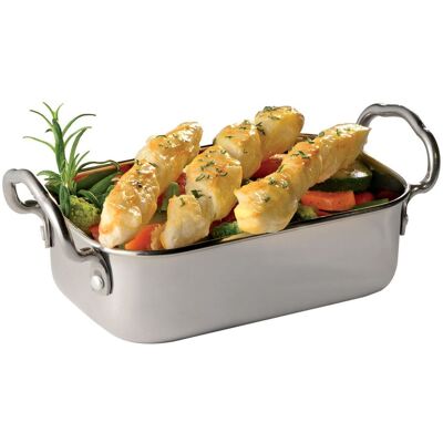 APS Mini-Servierpfanne SNACKHOLDER, 500 ml; 500 ml, 18x9.5x6.5 cm (LxBxH); silber; rechteckig APS Mini-Servierpfanne SNACKHOLDER, 500 ml; 500 ml, 18x9.5x6.5 cm (LxBxH); silber; rechteckig