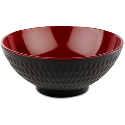 APS Schale ASIA PLUS, Melamin; 600 ml, 16x16x16x7 cm (LxBxØxH); schwarz/rot; rund APS Schale ASIA PLUS, Melamin; 600 ml, 16x16x16x7 cm (LxBxØxH); schwarz/rot; rund