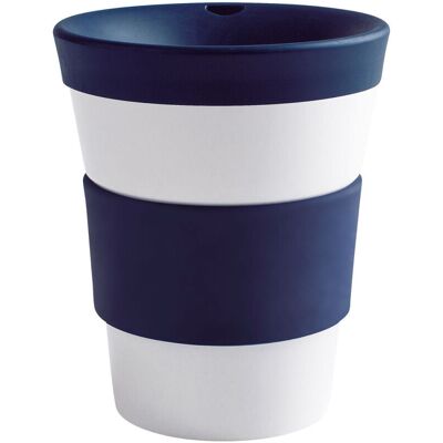 Kahla Becher + Trinkdeckel + Banderole cupit; 420 ml, 11.4 cm (H); dunkelblau; rund Kahla Becher + Trinkdeckel + Banderole cupit; 420 ml, 11.4 cm (H); dunkelblau; rund