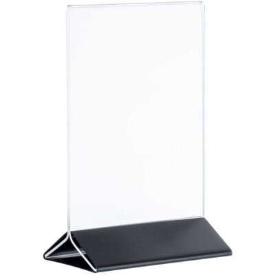 APS Kartenhalter, 2-teilig Edelstahl, Acryl; 21x7x32 cm (LxBxH); transparent/schwarz APS Kartenhalter, 2-teilig Edelstahl, Acryl; 21x7x32 cm (LxBxH); transparent/schwarz