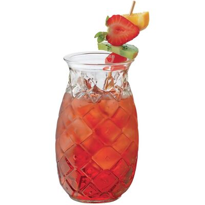 Libbey Trinkglas, Pineapple TIKI; 500 ml, 7.8x14.5 cm (ØxH); transparent; 12 Stück / Pack Libbey Trinkglas, Pineapple TIKI; 500 ml, 7.8x14.5 cm (ØxH); transparent; 12 Stück / Pack