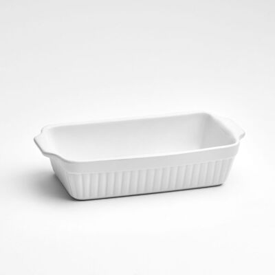 van Well Auflaufform mit Rillenstruktur 30x16x6,5 cm; 2650 ml, 30x16x6.5 cm (LxBxH); weiß; rechteckig; 12 Stück / Pack van Well Auflaufform mit Rillenstruktur 30x16x6,5 cm; 2650 ml, 30x16x6.5 cm (LxBxH); weiß; rechteckig; 12 Stück / Pack