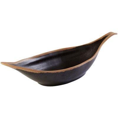 APS Blattschale CROCKER, 170 ml; 650 ml, 42x14x9.5 cm (LxBxH); weiß/terrakotta; rechteckig APS Blattschale CROCKER, 170 ml; 650 ml, 42x14x9.5 cm (LxBxH); weiß/terrakotta; rechteckig