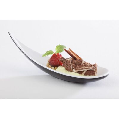 APS Fingerfoodlöffel HALFTONE, Melamin; 14.5 cm (L); schwarz/weiß; 12 Stück / Pack APS Fingerfoodlöffel HALFTONE, Melamin; 14.5 cm (L); schwarz/weiß; 12 Stück / Pack