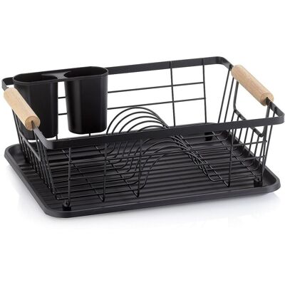 kela Geschirrabtropfkorb Rica Metall schwarz 35,0x28,0x13,0cm; 35x28x13 cm (LxBxH); schwarz; rechteckig kela Geschirrabtropfkorb Rica Metall schwarz 35,0x28,0x13,0cm; 35x28x13 cm (LxBxH); schwarz; rechteckig