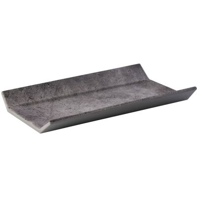 APS GN 1/3 Tablett CONCRA, Melamin; 32.5x17.6x3.5 cm (LxBxH); grau; rechteckig APS GN 1/3 Tablett CONCRA, Melamin; 32.5x17.6x3.5 cm (LxBxH); grau; rechteckig