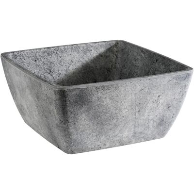 APS Schale CONCRA, Melamin, eckig; 1500 ml, 19x19x9 cm (LxBxH); grau; quadratisch APS Schale CONCRA, Melamin, eckig; 1500 ml, 19x19x9 cm (LxBxH); grau; quadratisch