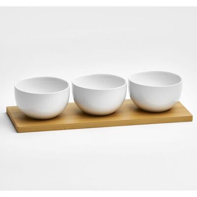 van Well Snackschalen-Set 4 tlg eckig; 29x10x6x5 cm (LxBxØxH); weiß; rechteckig; 1 Set / Pack van Well Snackschalen-Set 4 tlg eckig; 29x10x6x5 cm (LxBxØxH); weiß; rechteckig; 1 Set / Pack