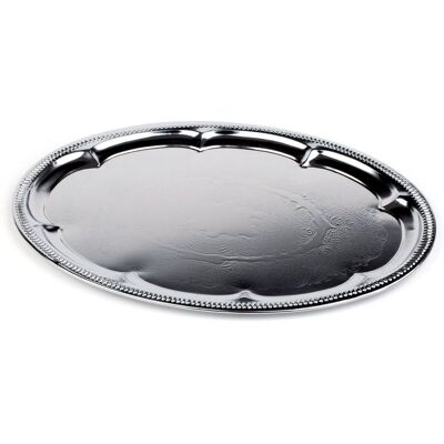 APS Partyplatte - Oval 46 x 34 cm - Nickel & Chrom - Farbeneinleger APS Partyplatte - Oval 46 x 34 cm - Nickel & Chrom - Farbeneinleger