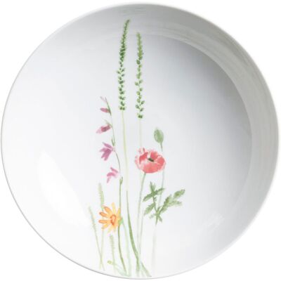 Kahla Suppenteller Wildblume; 260 ml, 20.3x5.7 cm (ØxH); weiß/rot/grün; rund; 6 Stück / Pack Kahla Suppenteller Wildblume; 260 ml, 20.3x5.7 cm (ØxH); weiß/rot/grün; rund; 6 Stück / Pack