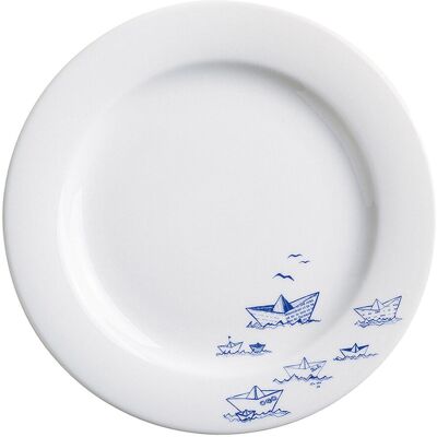 Kahla Brunch-Teller Ahoi Marie Schiffe; 22.6x2.5 cm (ØxH); blau; rund; 6 Stück / Pack Kahla Brunch-Teller Ahoi Marie Schiffe; 22.6x2.5 cm (ØxH); blau; rund; 6 Stück / Pack
