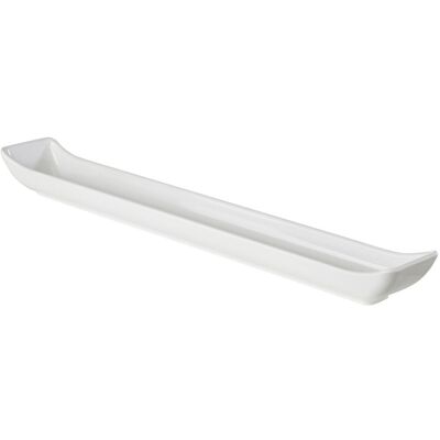 APS Schale MINI, Melamin, lang; 200 ml, 35x4.5x3 cm (LxBxH); weiß; oval; 10 Stück / Pack APS Schale MINI, Melamin, lang; 200 ml, 35x4.5x3 cm (LxBxH); weiß; oval; 10 Stück / Pack