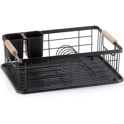 kela Geschirrabtropfkorb Rica Metall schwarz 35,0x28,0x13,0cm; 42x31.5x15 cm (LxBxH); schwarz; rechteckig kela Geschirrabtropfkorb Rica Metall schwarz 35,0x28,0x13,0cm; 42x31.5x15 cm (LxBxH); schwarz; rechteckig
