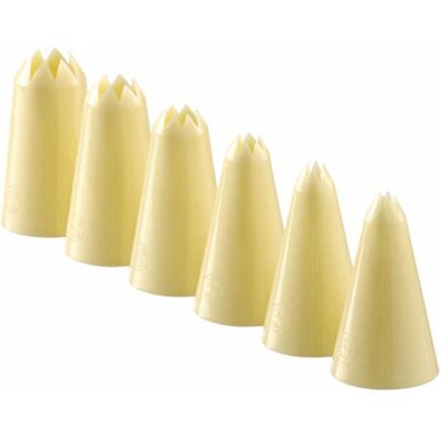 Schneider Sterntüllen-Set; 6 cm (H); elfenbein; 6 Stück / Pack Schneider Sterntüllen-Set; 6 cm (H); elfenbein; 6 Stück / Pack