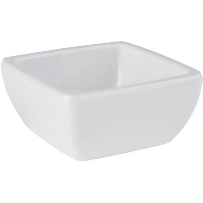 APS Schale FRIENDLY, aus recyceltem Kunststoff (PET), eckig; 50 ml, 6.5x6.5x3 cm (LxBxH); weiß; 6 Stück / Pack APS Schale FRIENDLY, aus recyceltem Kunststoff (PET), eckig; 50 ml, 6.5x6.5x3 cm (LxBxH); weiß; 6 Stück / Pack