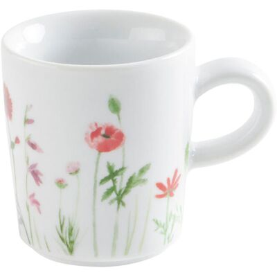 Kahla Espresso-Obertasse Wildblume; 80 ml, 5.4x6.2 cm (ØxH); weiß/rot/grün; rund; 6 Stück / Pack Kahla Espresso-Obertasse Wildblume; 80 ml, 5.4x6.2 cm (ØxH); weiß/rot/grün; rund; 6 Stück / Pack