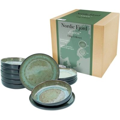 CreaTable Nordic Fjord - Tafelservice 12-tlg; grün CreaTable Nordic Fjord - Tafelservice 12-tlg; grün