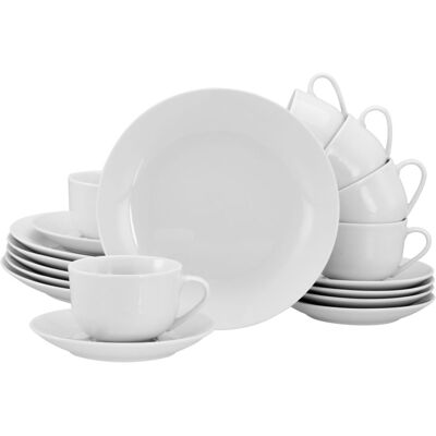 Creatable Kaffeegeschirr - 18-teiliges Porzellan-Set - Weiß Creatable Kaffeegeschirr - 18-teiliges Porzellan-Set - Weiß