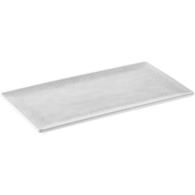 APS GN Tablett -FOOTMARK-; 32.5x17.6x1.5 cm (LxBxH); weiß/grau; rechteckig APS GN Tablett -FOOTMARK-; 32.5x17.6x1.5 cm (LxBxH); weiß/grau; rechteckig